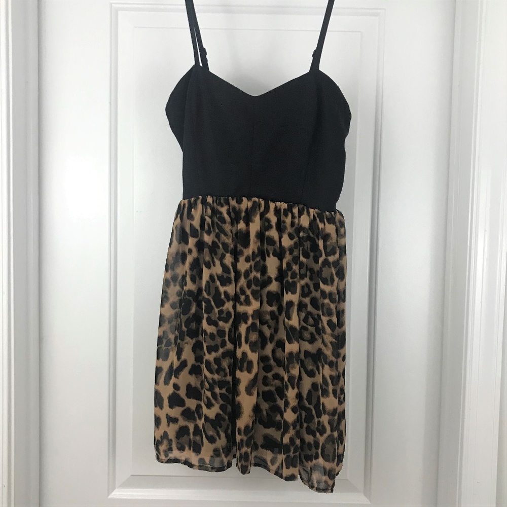 Leopard Print Party Dress